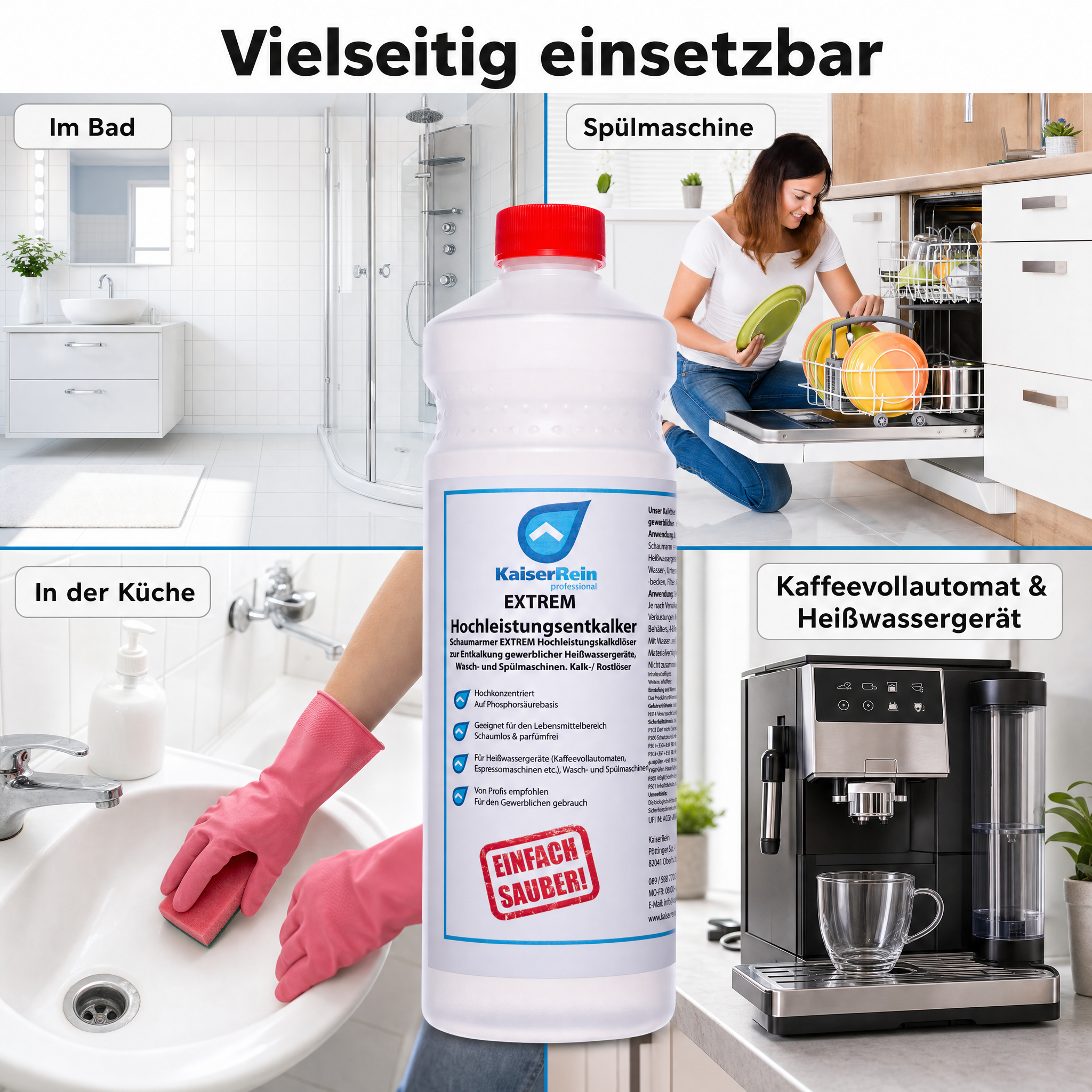 Extrem Hochleistungsentkalker flüssig Kalklöser / Rostlöser Entkalker