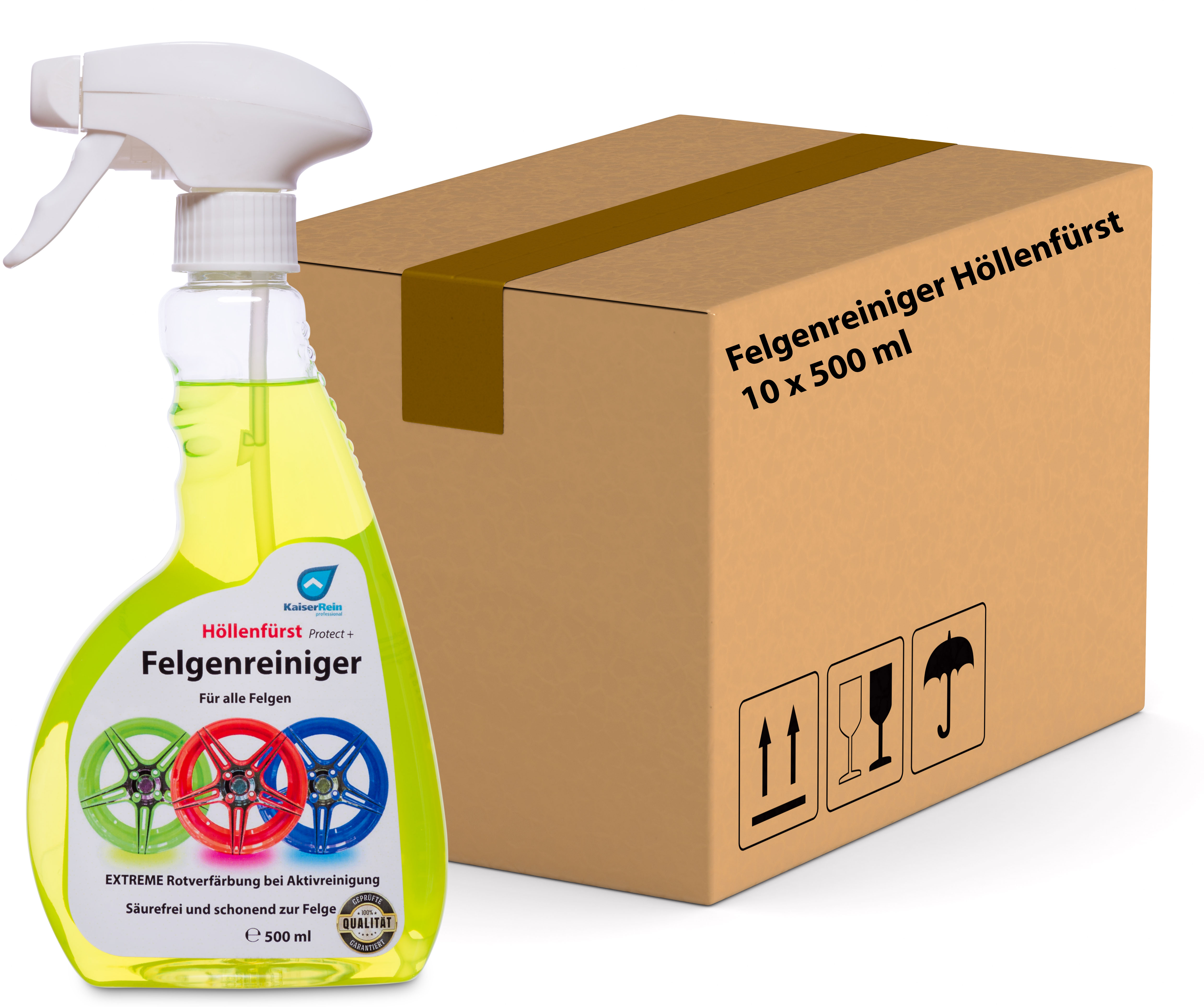 OE-Karton-500-ml-Felgenreiniger Höllenfürst Alu Felgenreiniger 0,5L Reiniger alle Felgen Felgenpflege Auto KFZ Motorrad Teuflische