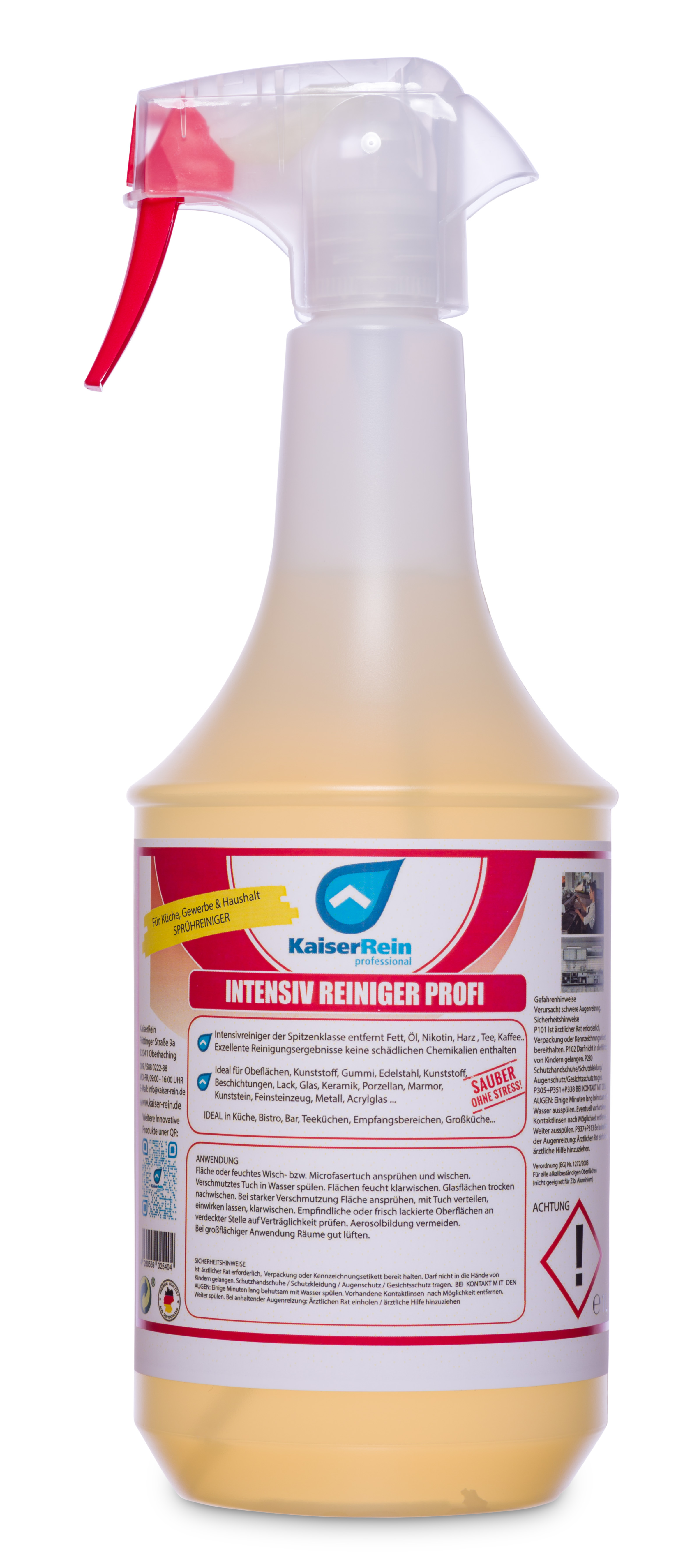 Intensivreiniger-Profi-freigestellt-421-Spruehflaschen-Delivery Intensivreiniger Profi  Konzentrat gegen Fett, Öl, Nikotin, Harz, Tee, Kaffee...