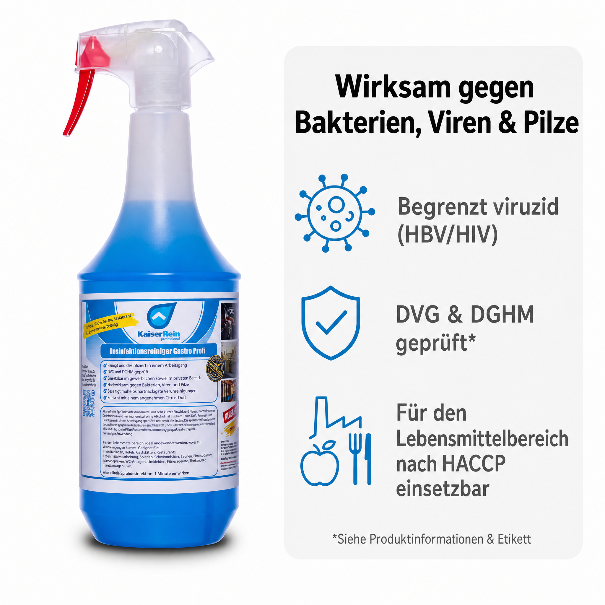 Profi Desinfektions Reiniger Gastro 1000 ml