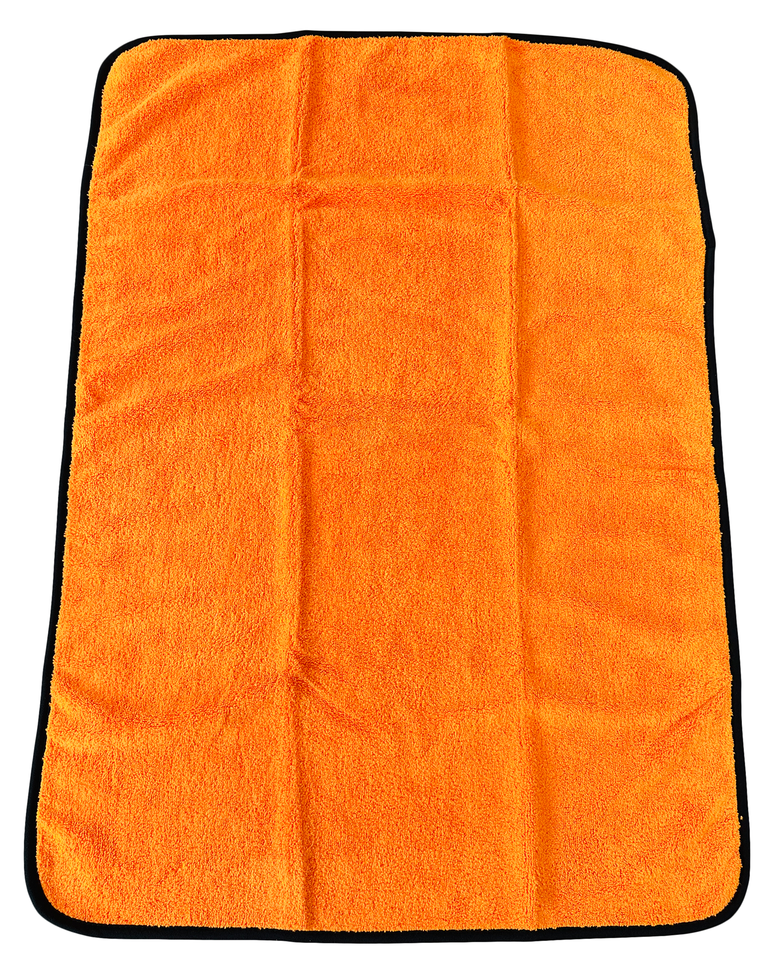 Auto Trockentuch SUPER BIG ORANGE  SUPER Flausch, Hochflor  mit schwarzer Randeinfassung, Hochflor, 1 Stück Größe: 60x90 cm