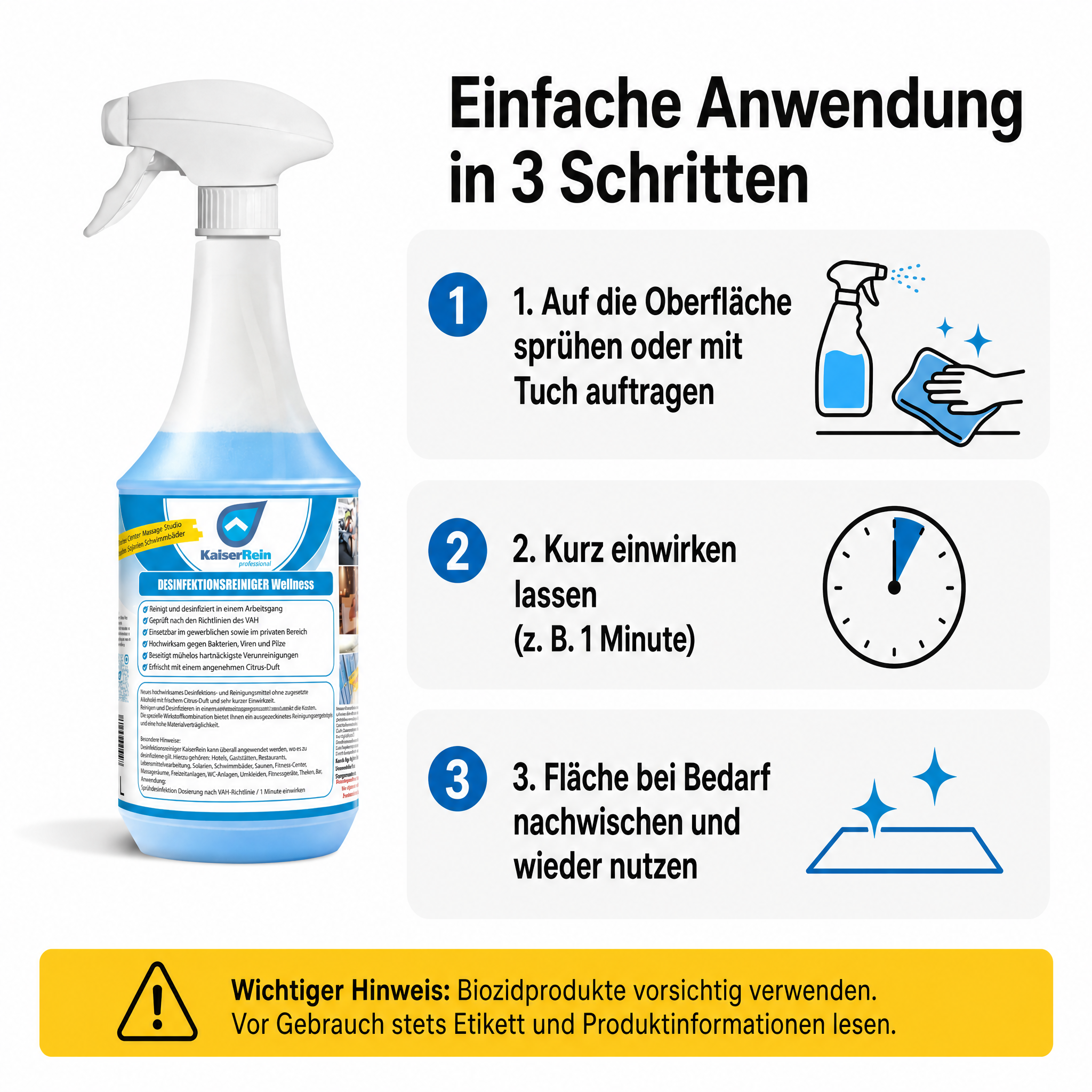 Desinfektions Reiniger Wellness