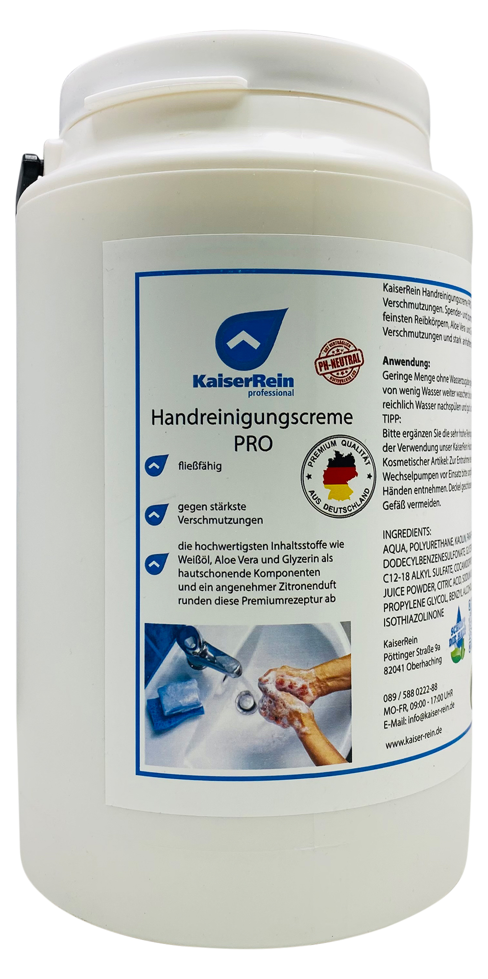 Handreinigungscreme PRO Eimer / Kanister gegen stärkste  Verschmutzungen