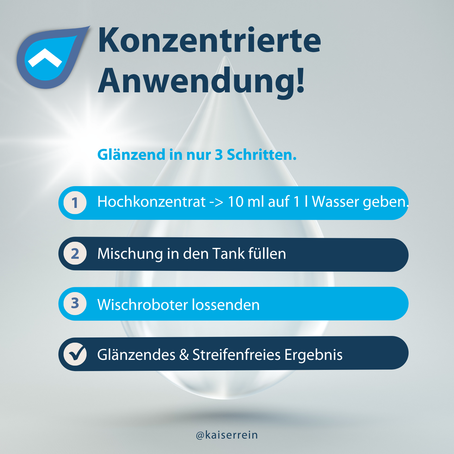 Bodenreiniger für Wischroboter zur Reinigung mit Wisch-, und Saugrobotern aller Art