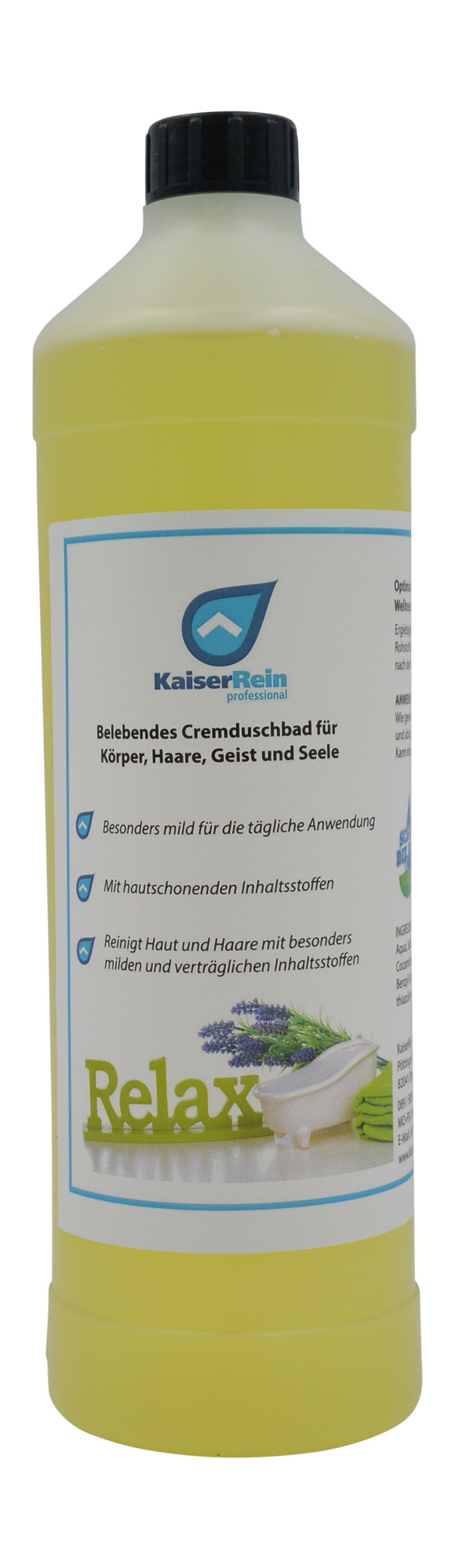 Duschgel 1 l Cremdusch-bad für Körper, Haare, Geist und Seele Herren/Männer Damen und Frauen