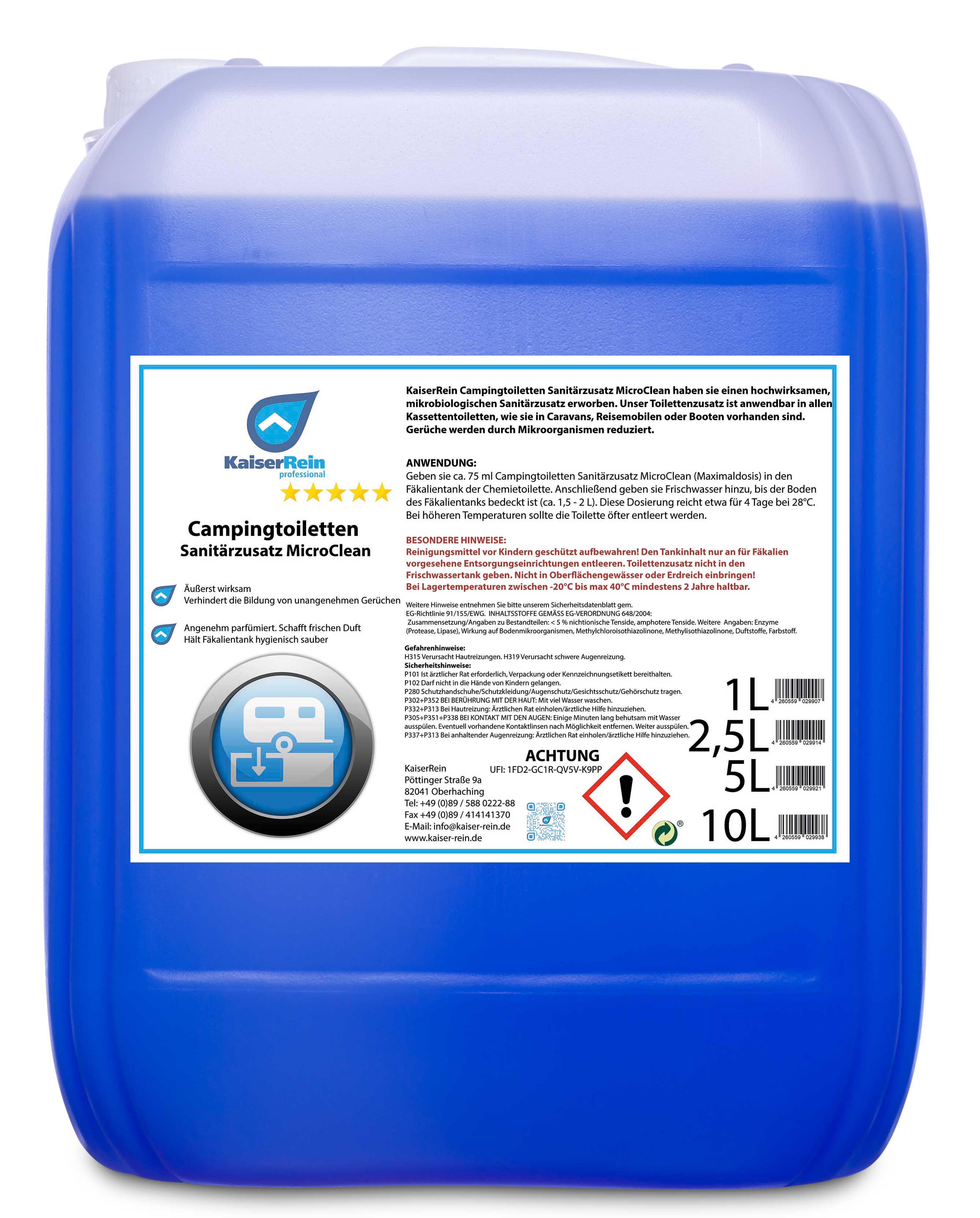Campingtoiletten Sanitärzusatz MicroClean
