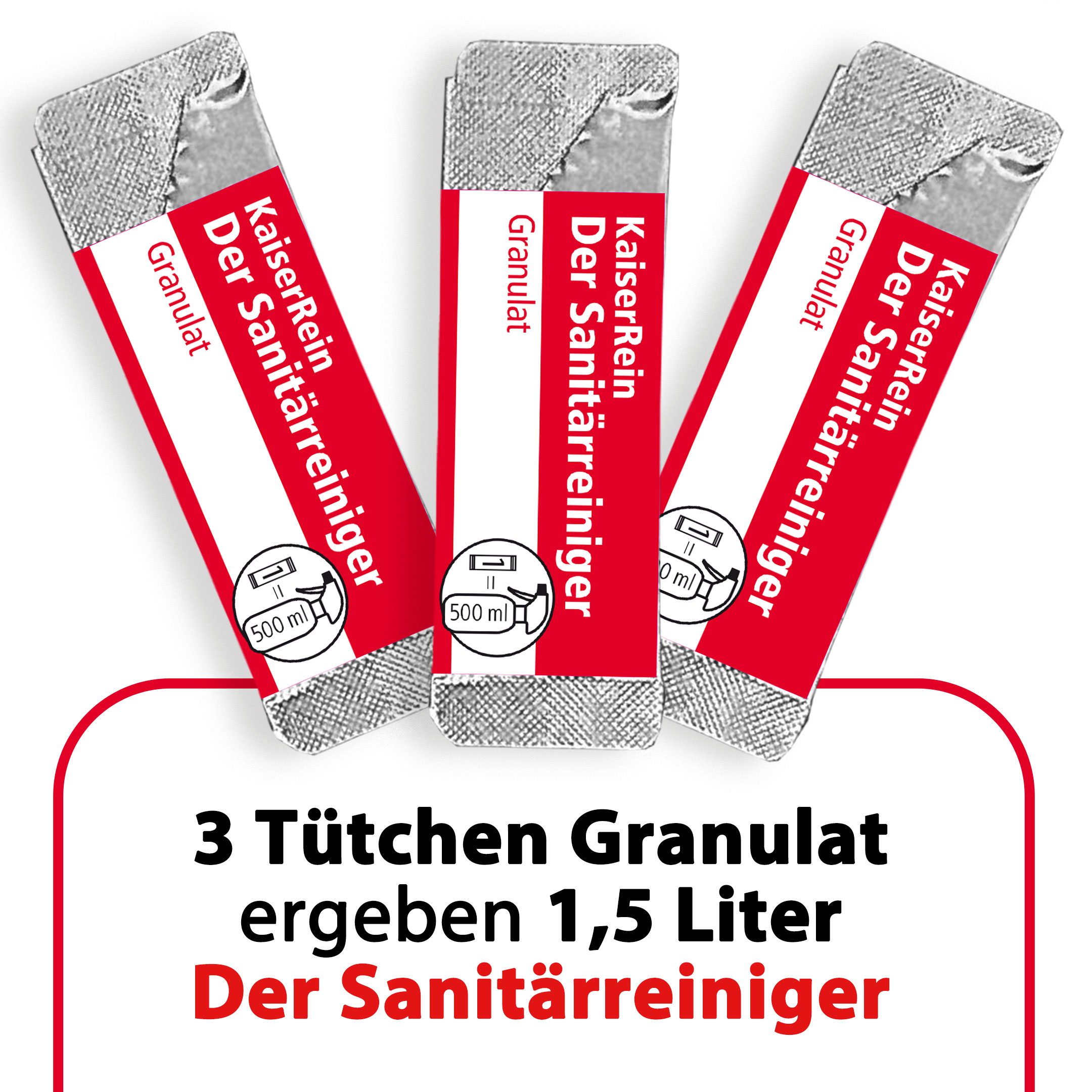 Sanitärreiniger  Granulat 3x Granulat