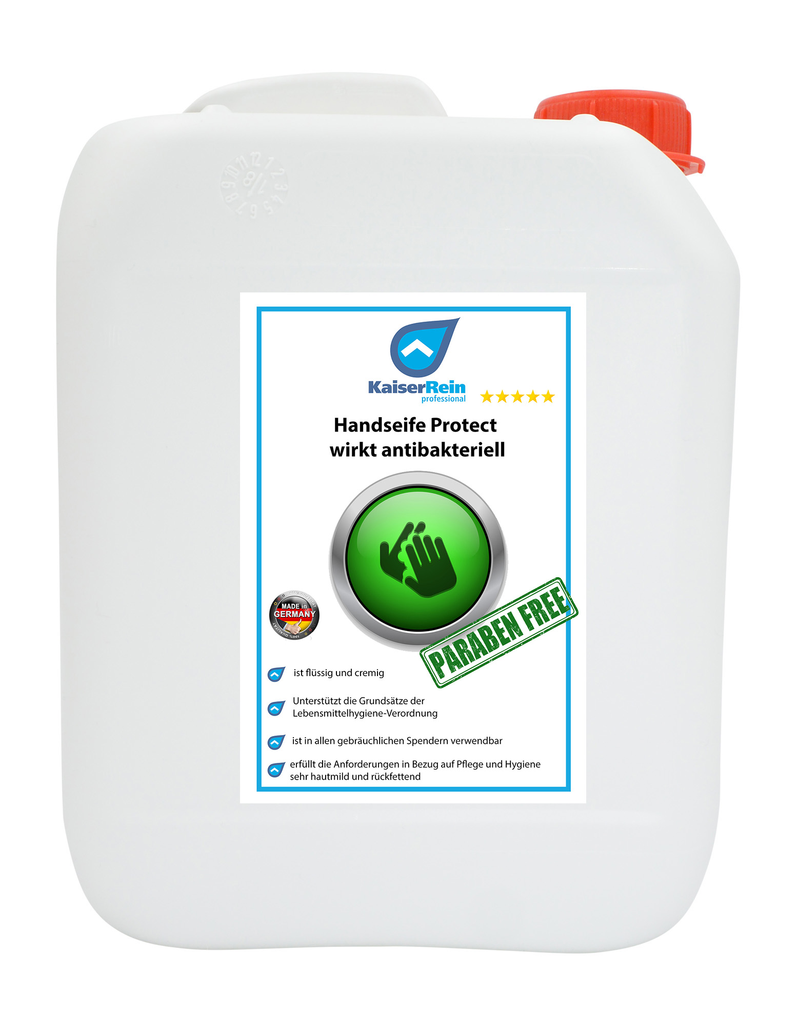 Kanister Handseife Protect 10 L wirkt antibakteriell Hygienische hautschonende Handseife
