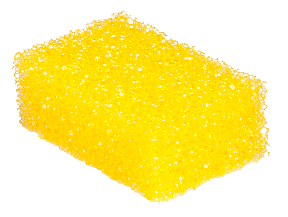 Teppich-/Insektenschwamm gelb, soft, lose Größe: 110 x 70 x 40mm