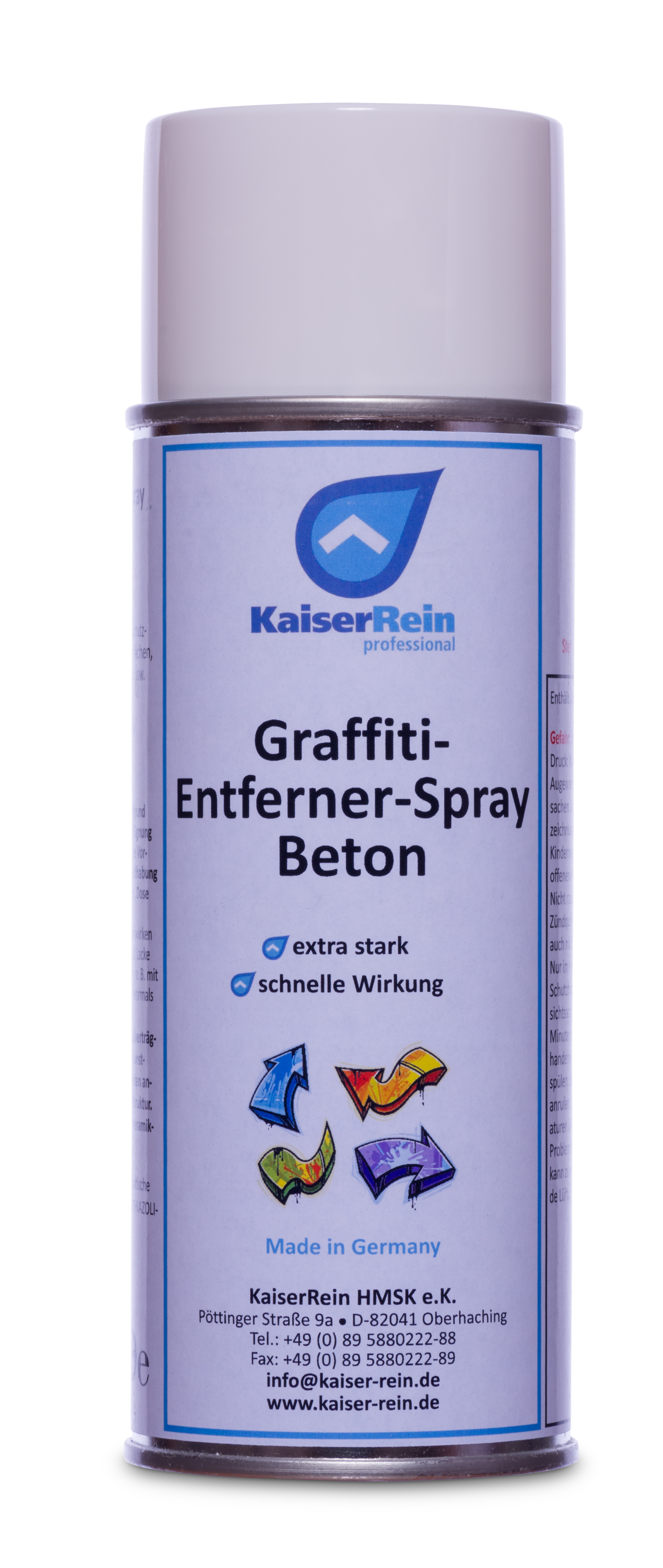 Graffiti-Entferner-Spray Beton