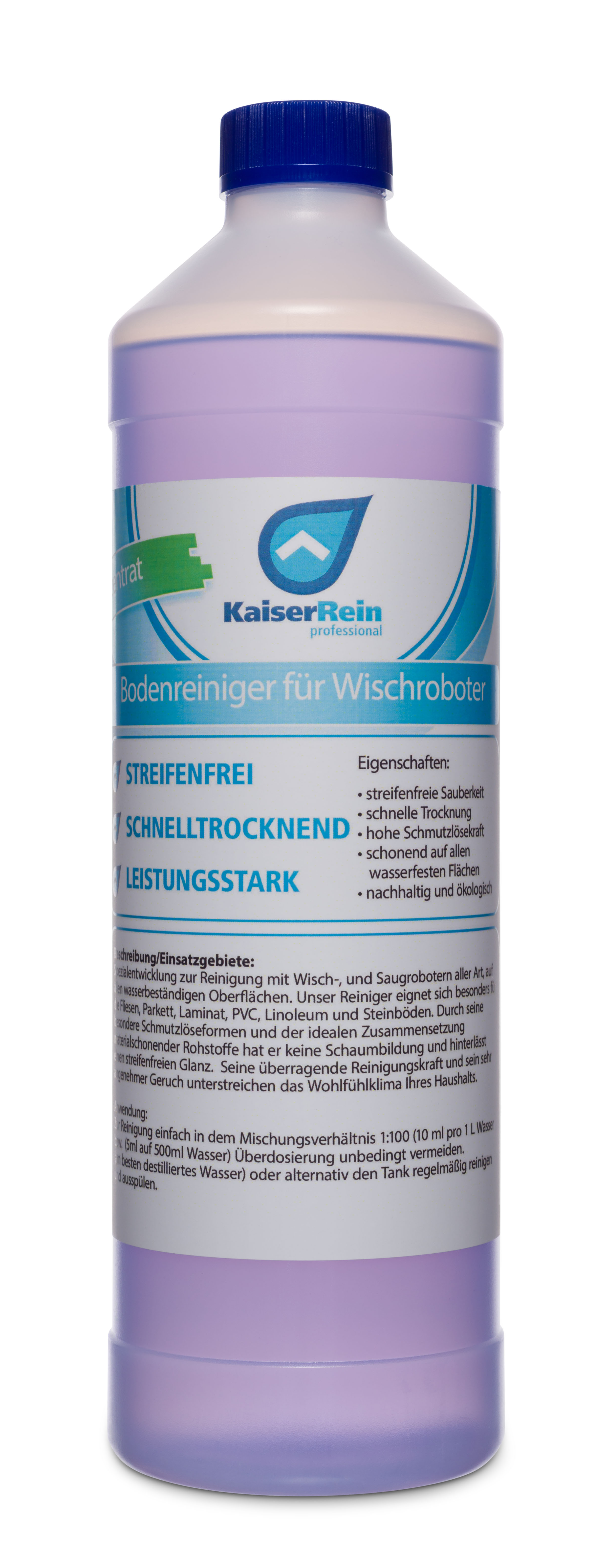 Bodenreiniger für Wischroboter zur Reinigung mit Wisch-, und Saugrobotern aller Art