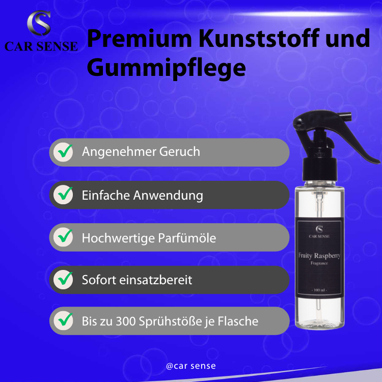 Car Sense Fruity Raspberry Auto-parfüm 100 ml Sprühflasche der perfekte Duft für dein Fahrzeug