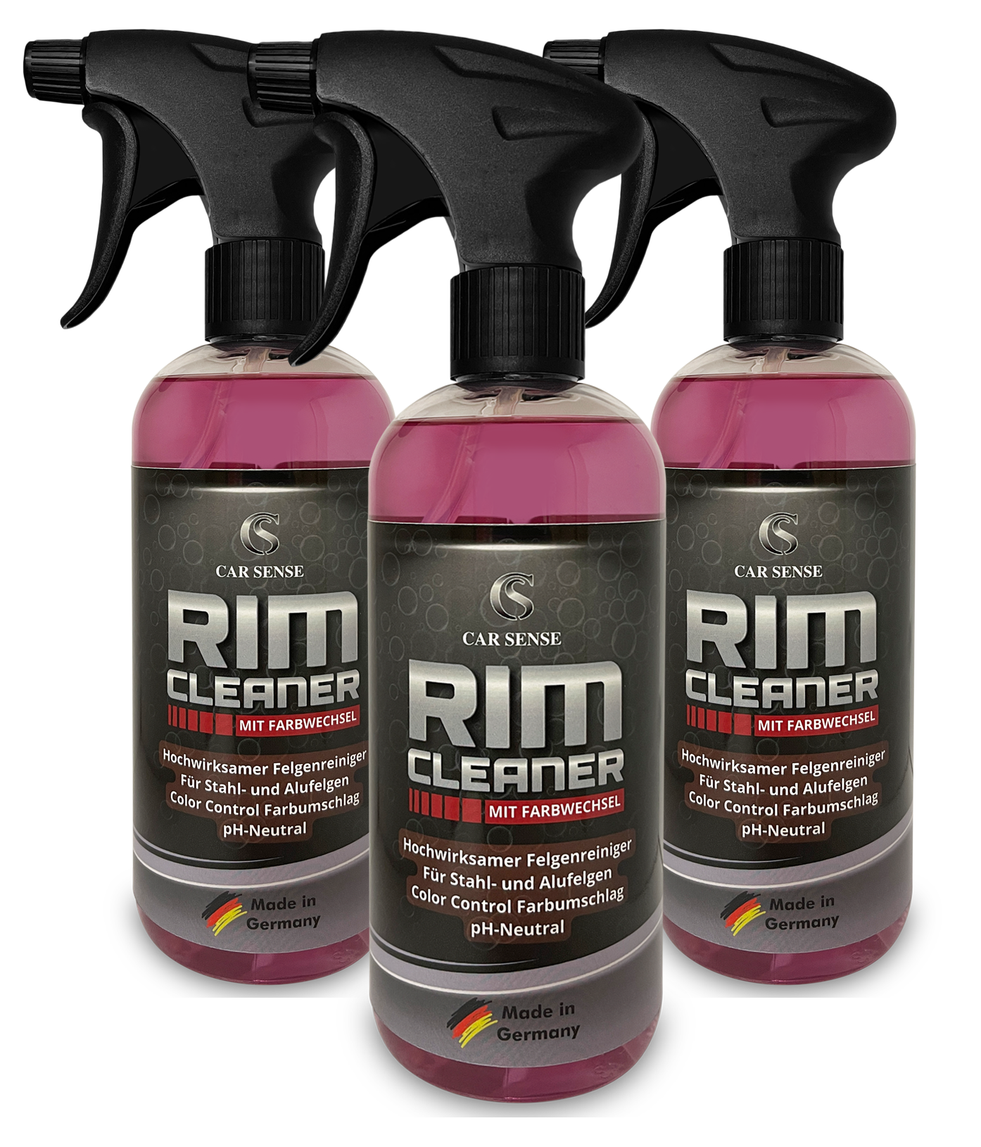 3er-KopietDbbbeDAgHiI3 Car Sense Rim Cleaner 0,5L Felgenreiniger Felgen-Reinigung von Alufelgen & Stahlfelgen