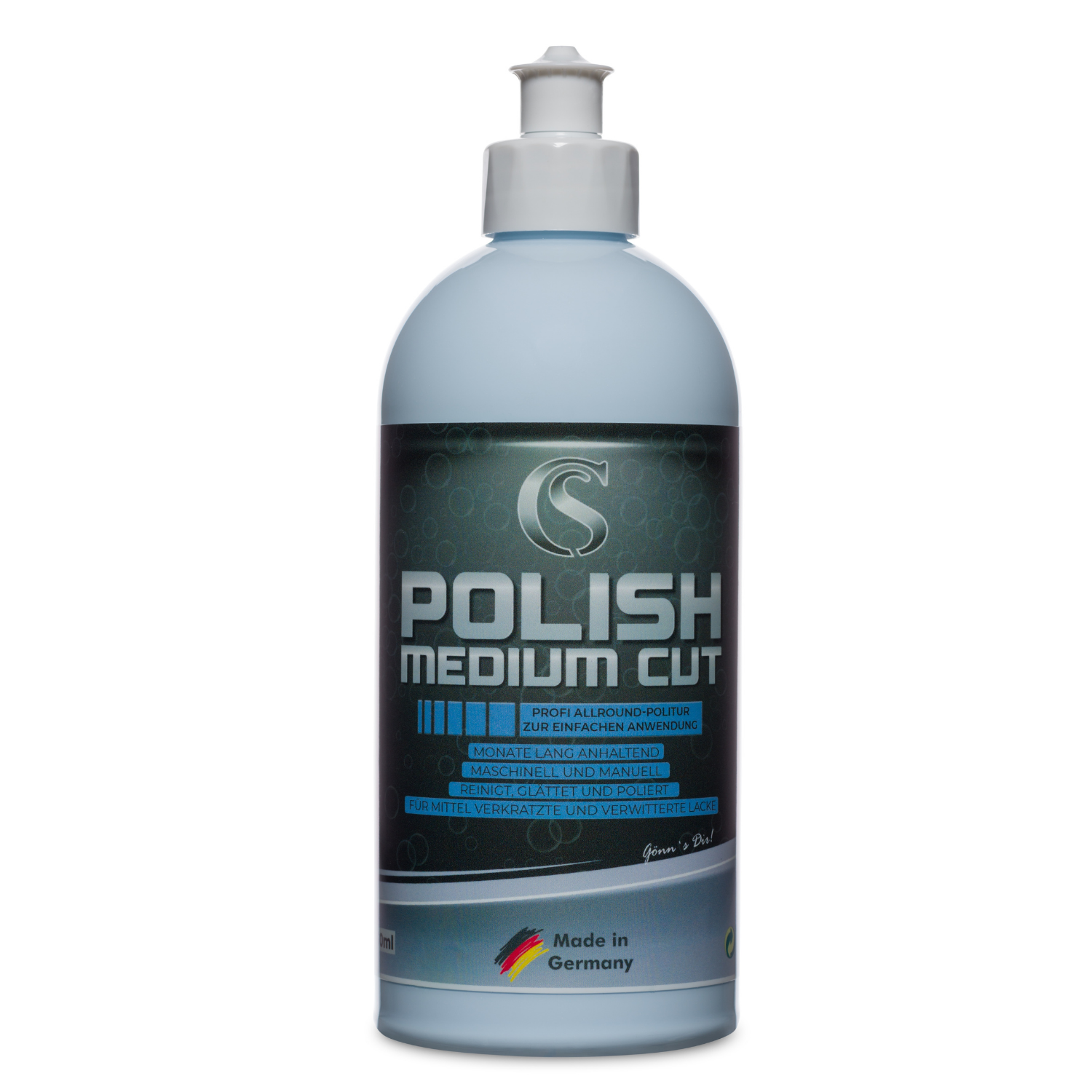 Car Sense Polish Medium Cut Hochwertige 1-Step Politur und Schleifpaste | Entfernt mittlere Kratzer und Hologramme | Hohe Abtragung und langanhaltender Glanz | Für alle Lackarten geeignet