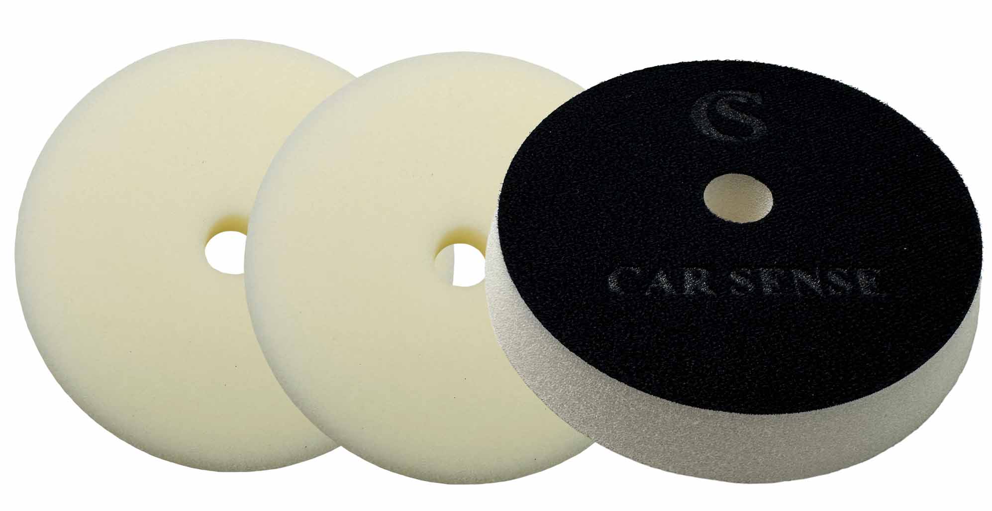 Car Sense Polishpad weiß (hart) mit Zentrierloch 145/25 Car Sense Polishpad weiß (hart) mit Zentrierloch 145/25