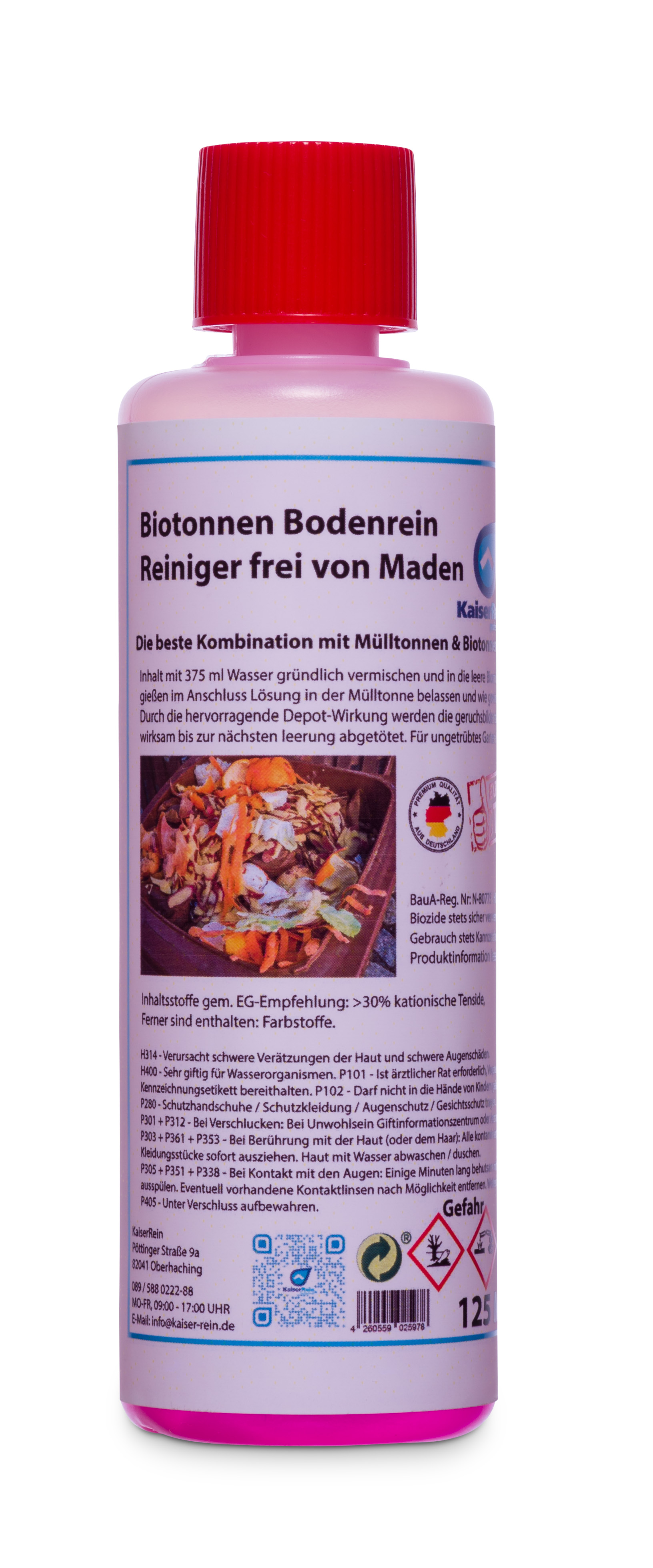 Biotonnen & Mülltonnen Bodenrein Reiniger  frei von Marden 125 ml