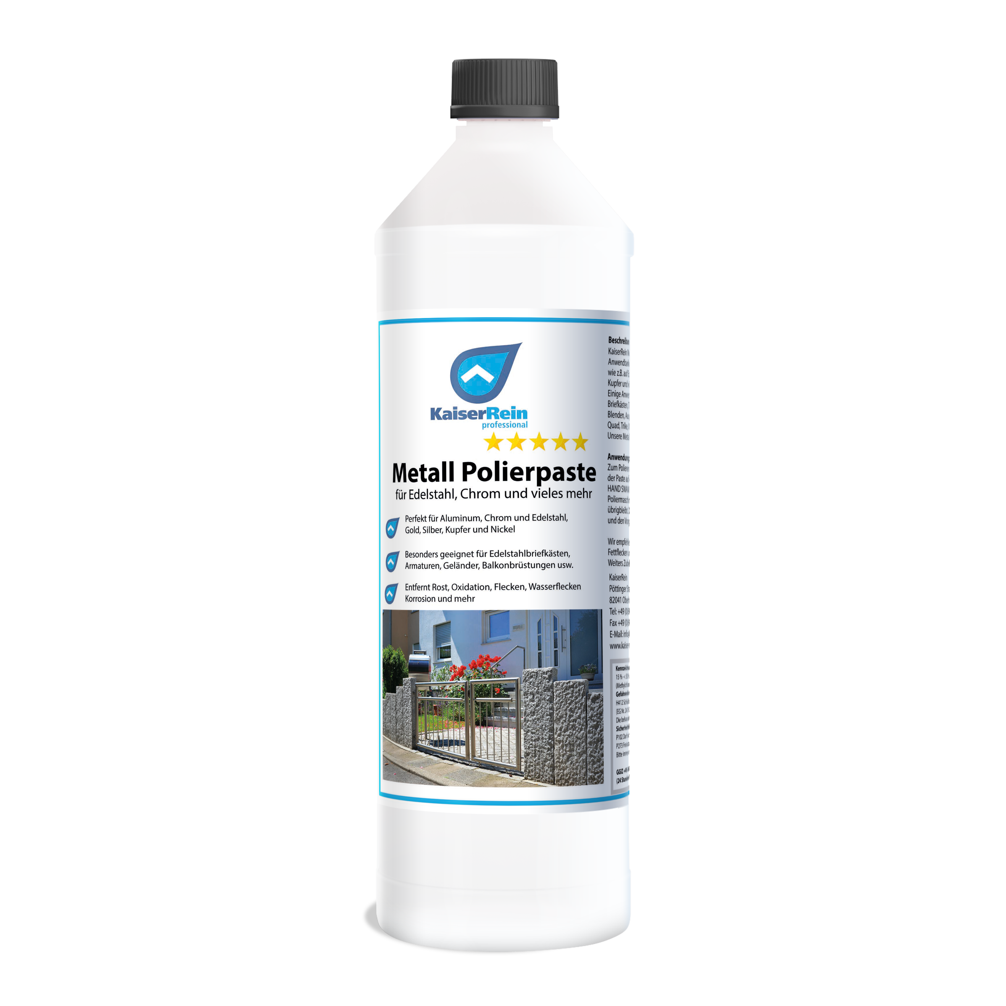Metall Polierpaste 500ml für Edelstahl, Chrom und vieles mehr Metall Polierpaste 500ml für Edelstahl, Chrom und vieles mehr