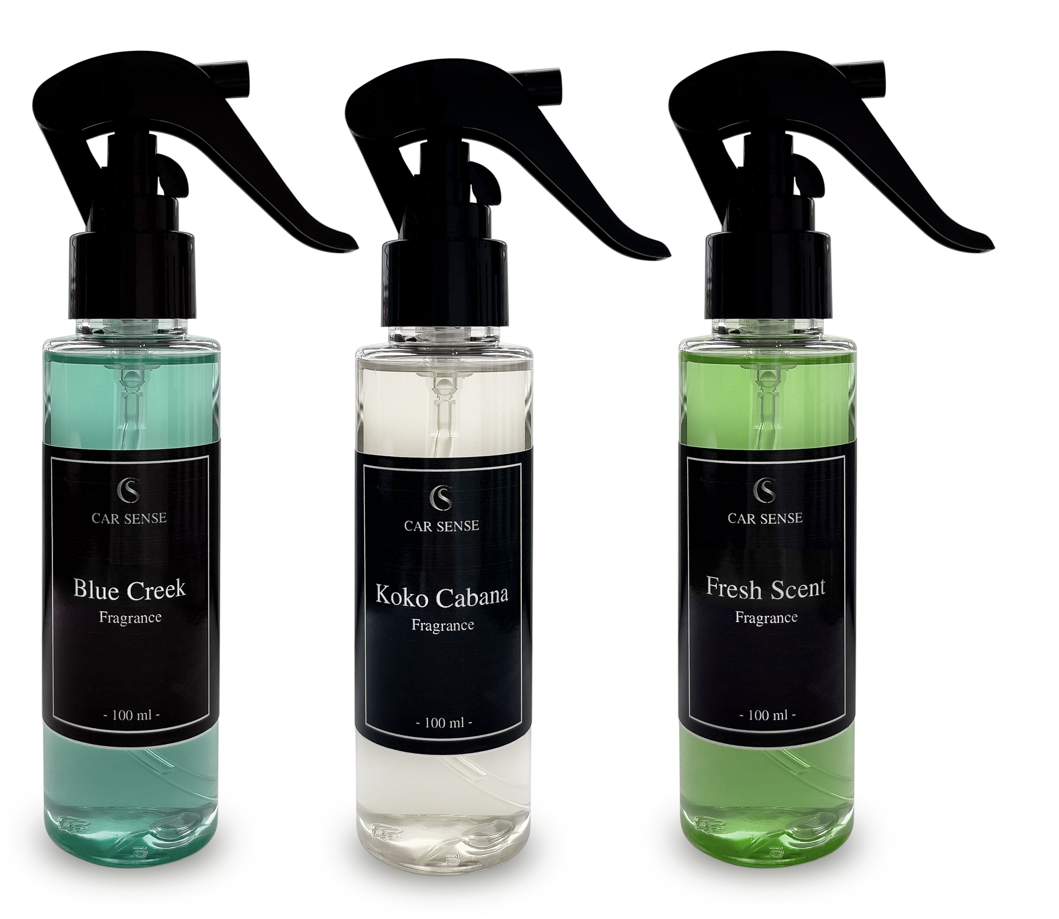 Car Sense 3er Set Blue Koko Fresh Auto-parfüm 3x100 ml Sprühflasche der perfekte Duft