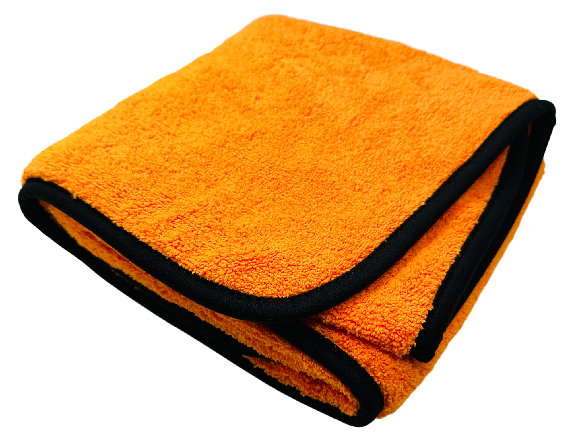 Auto Trockentuch SUPER BIG ORANGE  SUPER Flausch, Hochflor  mit schwarzer Randeinfassung, Hochflor, 1 Stück Größe: 60x90 cm