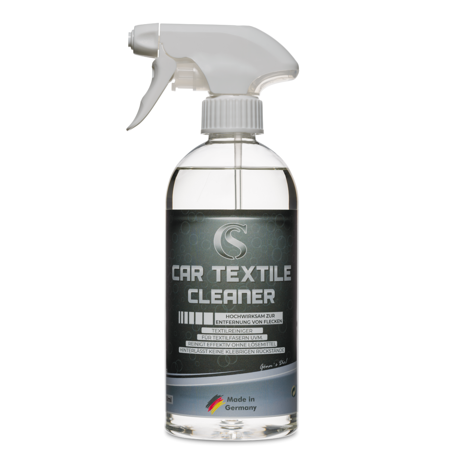 Car Sense Car Textile Cleaner - Polsterreinigung für Autoinnenraum - Autositz Reiniger, Fleckenentferner, Autopolsterreinigungsmittel hochwirksam & materialschonend