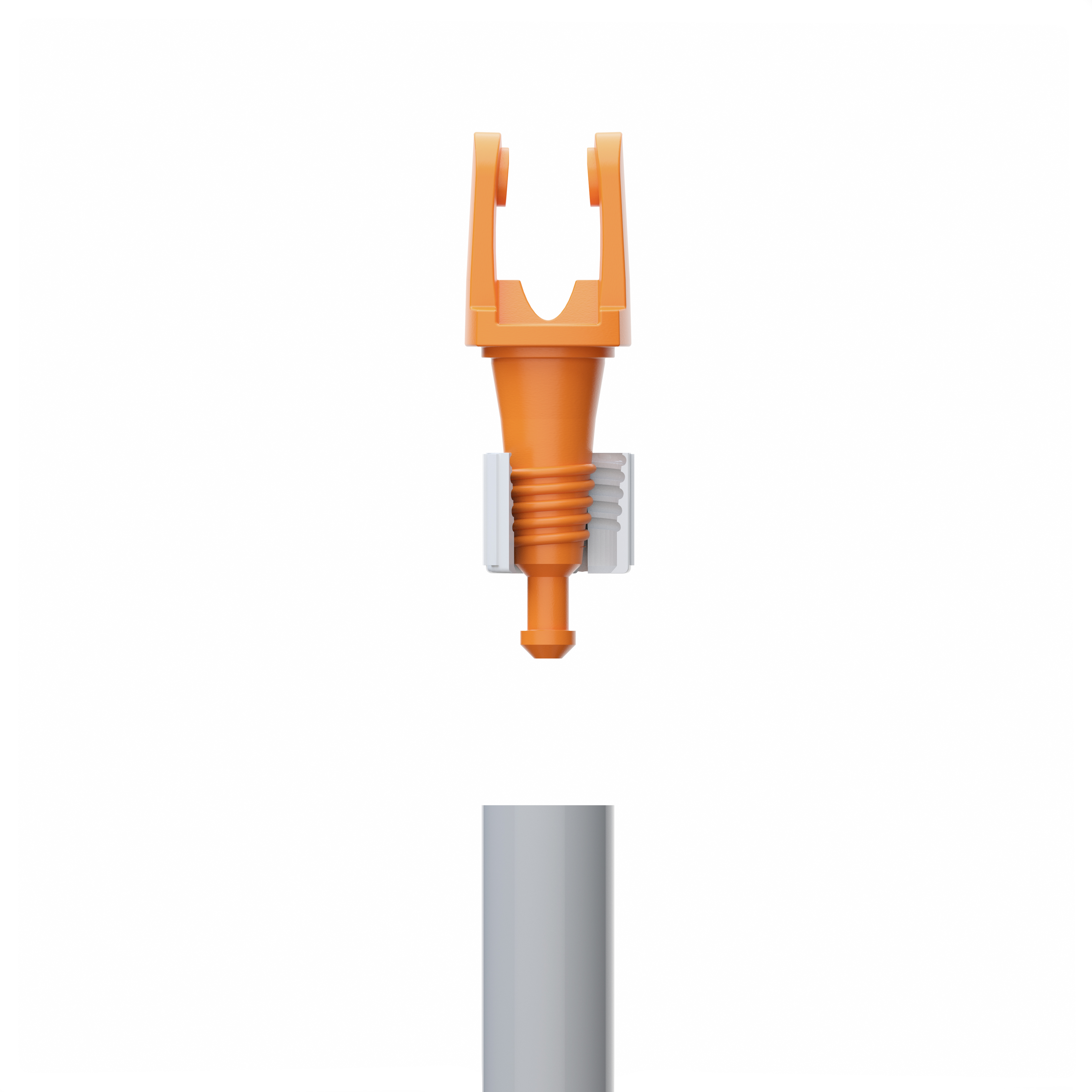 Fuginator® Schraubadapter für Alu Hohlstiele 18-22mm - orange