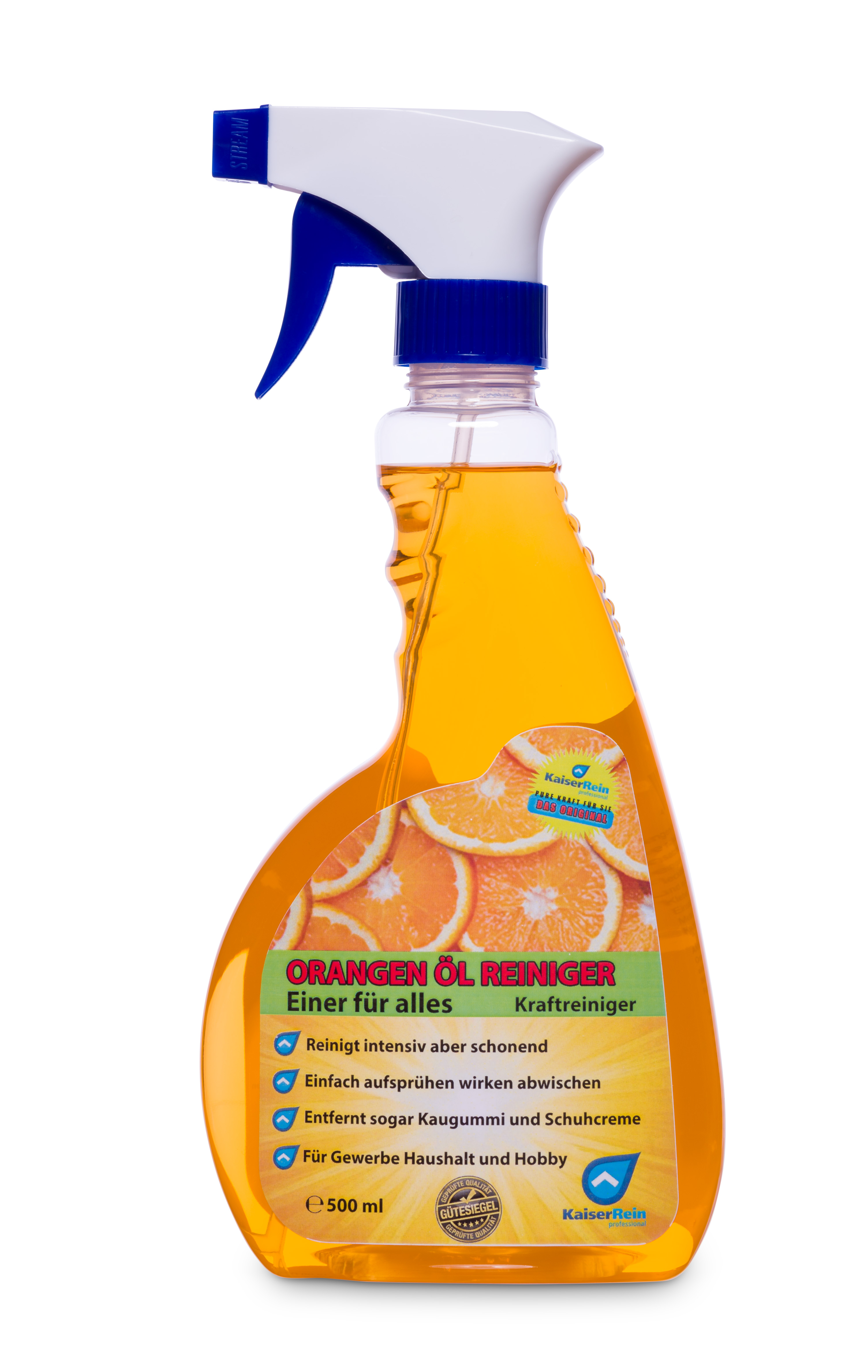 Orahgenoelreiniger-spray-1x-freigestellt-433-Spruehflaschen-Delivery Orangen Öl Reiniger Universalreiniger in der Sprühflasche