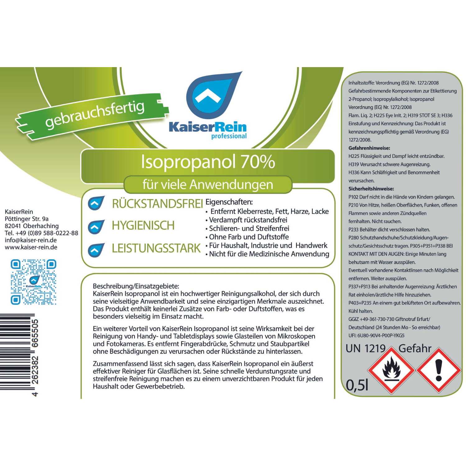 Isopropanol 500ml