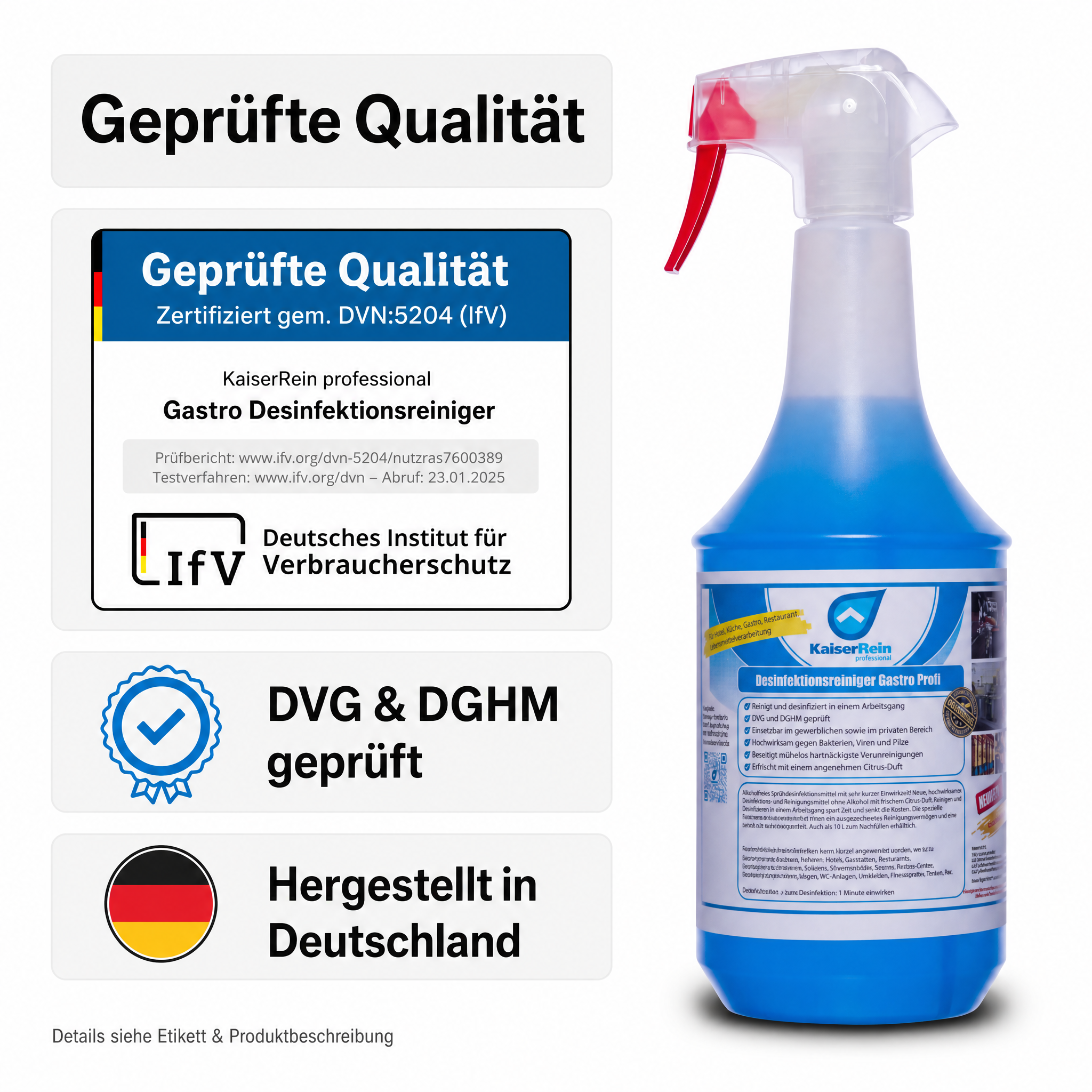 Profi Desinfektions Reiniger Gastro 1000 ml