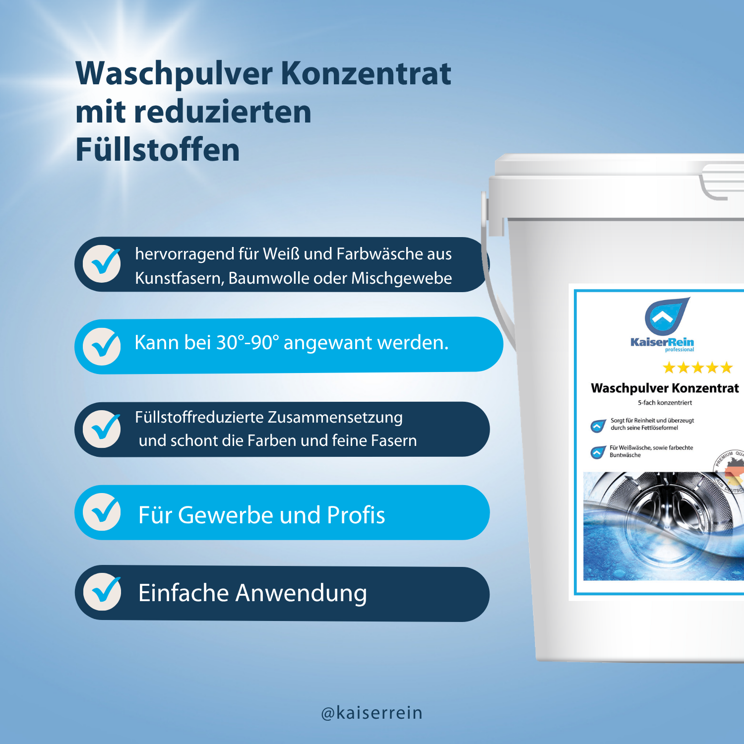 Waschpulver Konzentrat 5-fach konzentriert