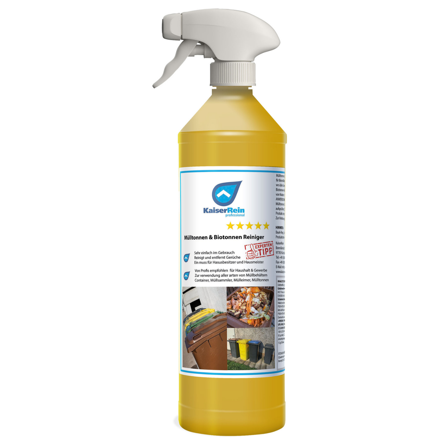 Mülltonnenreiniger & Biotonnenreiniger und Geruchsabsorber 0,5 L (500ml)