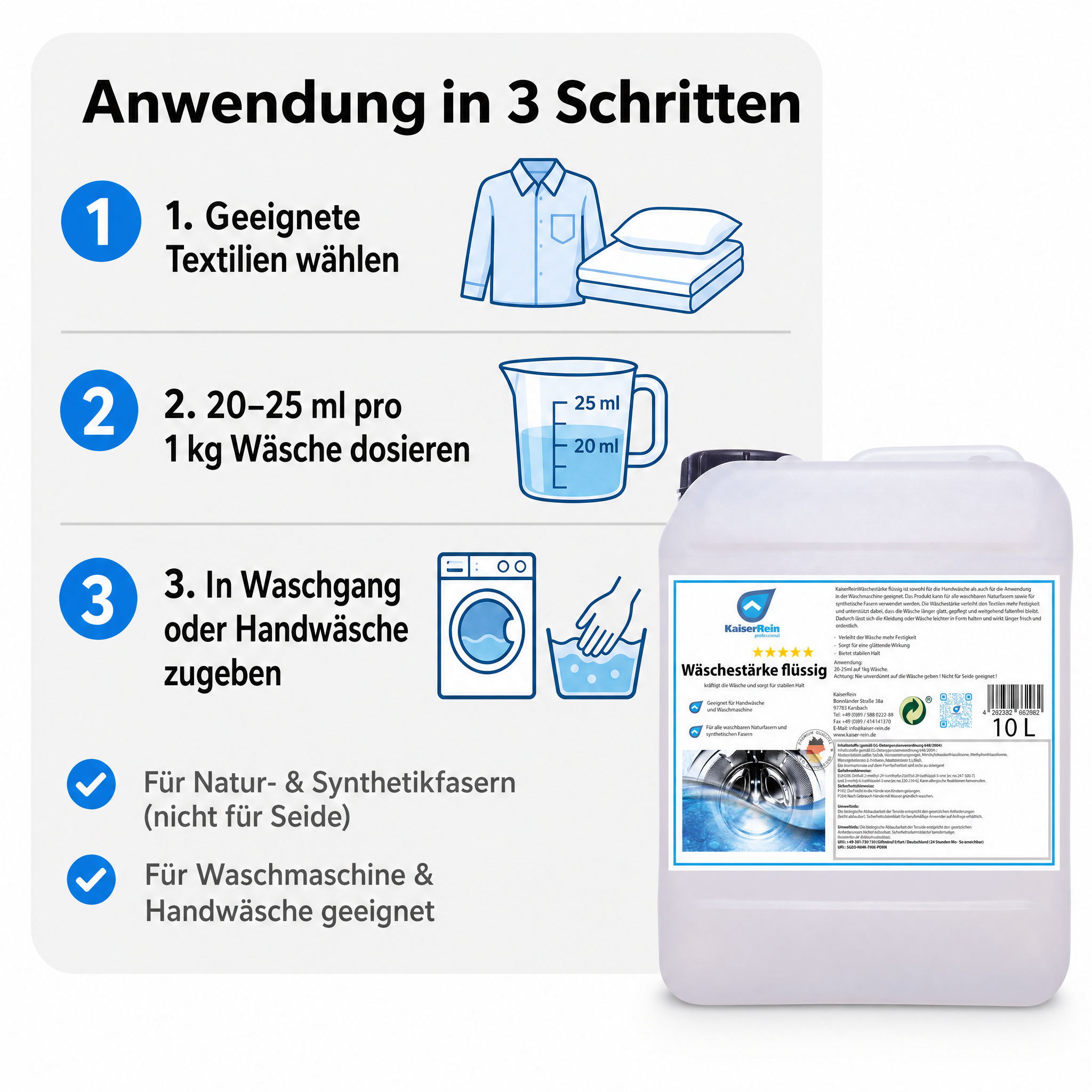 Wäschestärke flüssig 10L