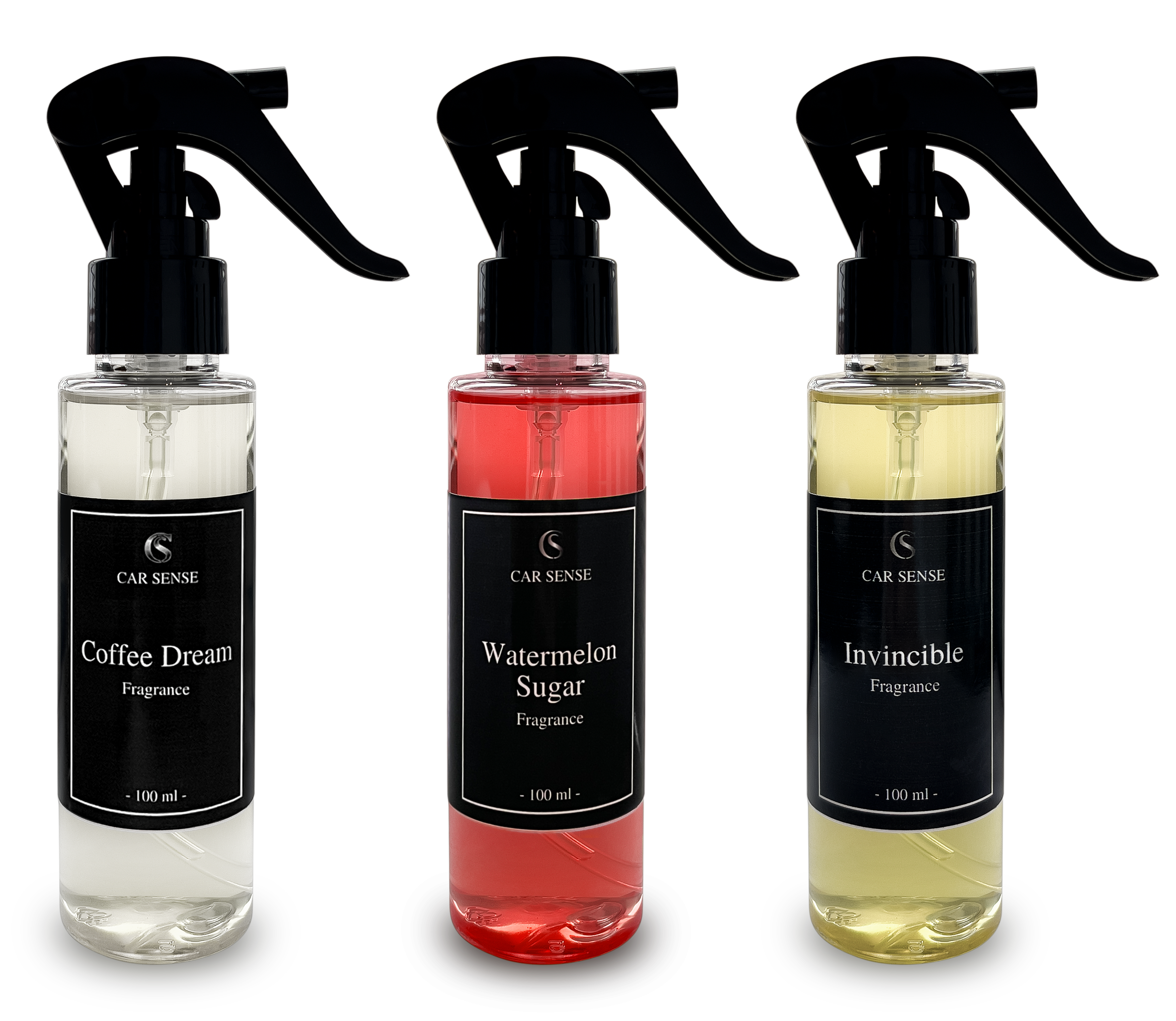 Car Sense 3er Set Coffee Watermelon Invincible Auto-parfüm 3x100 ml Sprühflasche der perfekte Duft