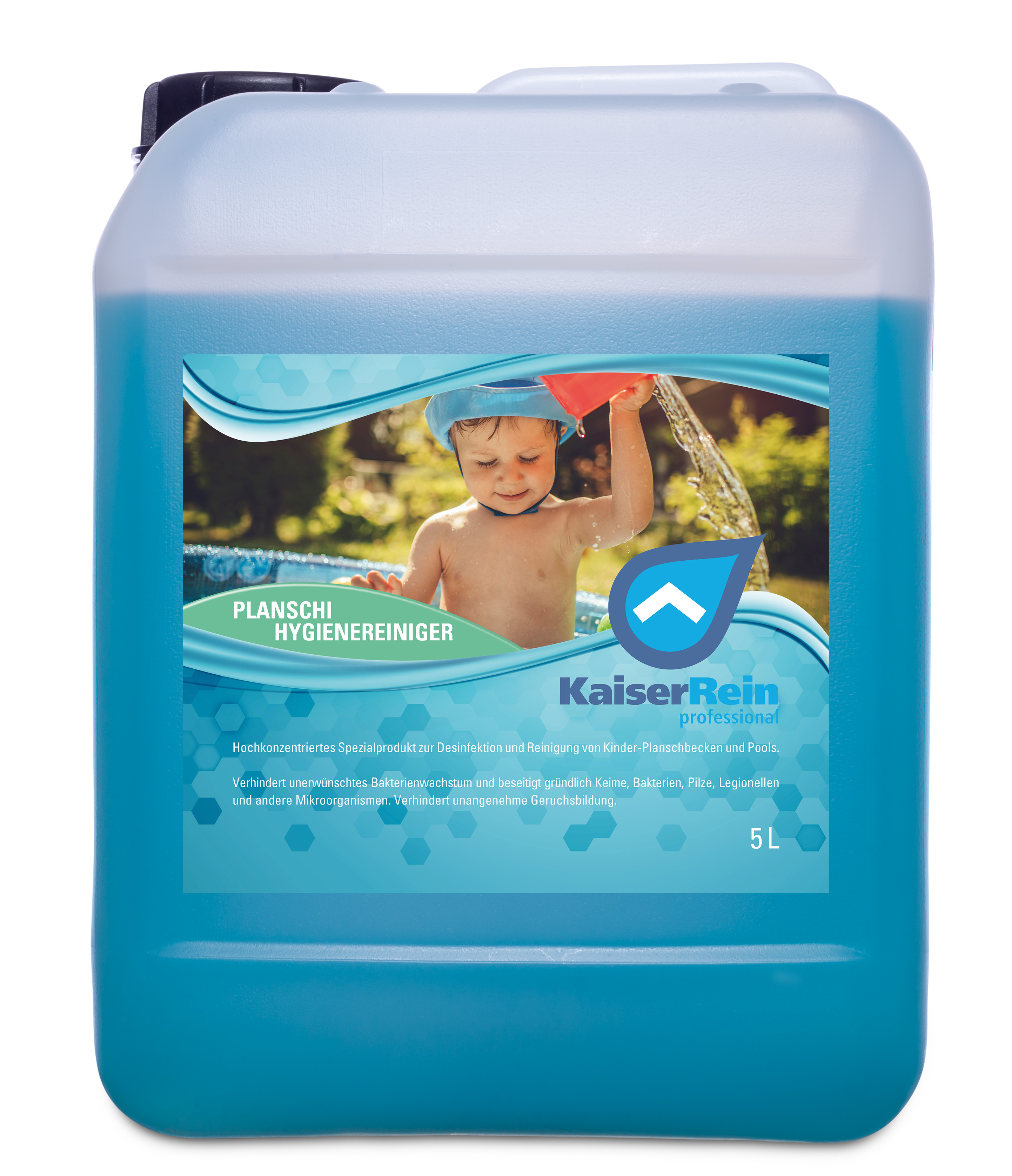 Planschi 5 L Kanister Spezialprodukt zur Desinfektion und Reinigung von Kinder- Planschbecken
