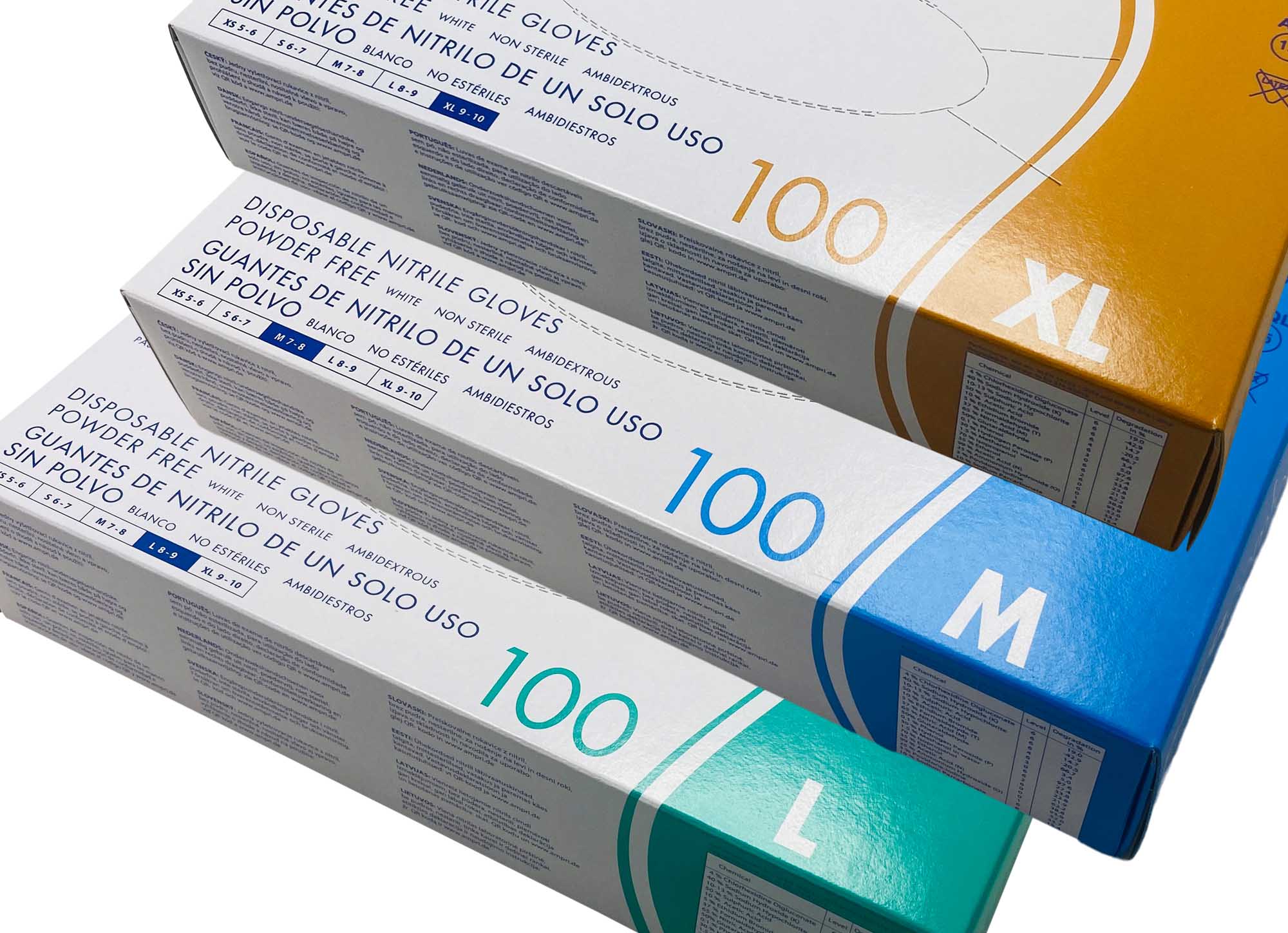 Basic Nitril Einmalhandschuhe Je Packung 100 Stück Basic Nitril Einmalhandschuhe Je Packung 100 Stück
